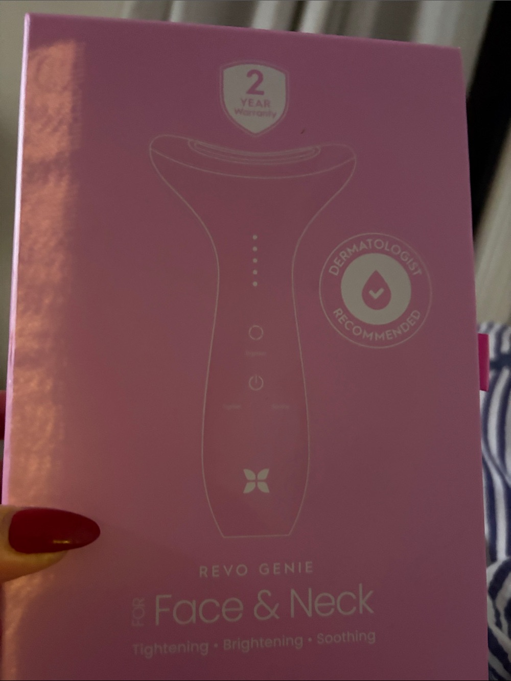Revo Handheld Pink Face & Neck Beauty Tool